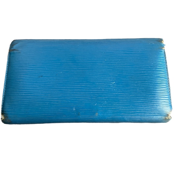Louis Vuitton Blue Epi Long Wallet - Picture 2 of 11